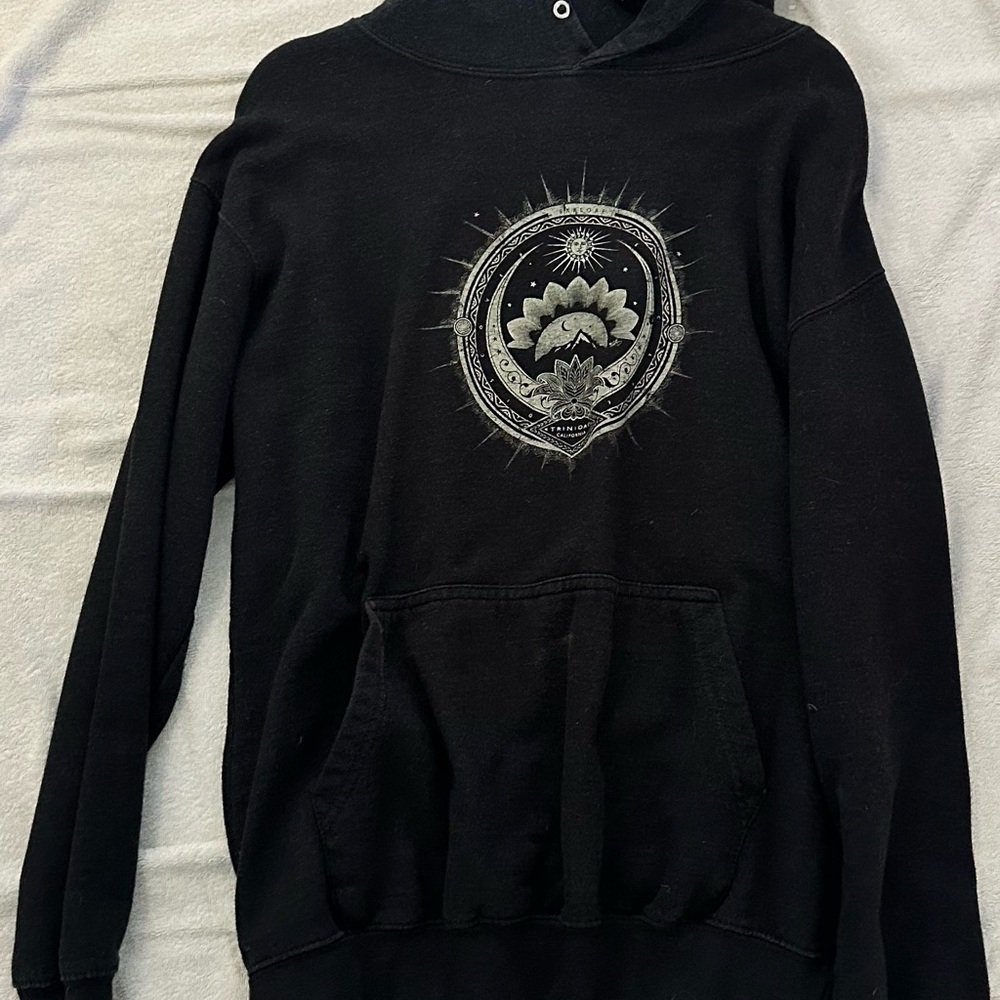 Black Graphic Hoodie